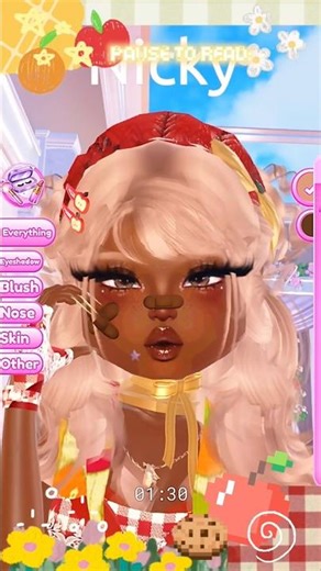 .*•~ HAIR and MAKEUP TUTORIAL (no dlc) 🍎🧡🌼