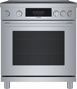 Bosch 800 Series 30 In. Stainless Steel Industrial Style Induction Range - HIS8055U