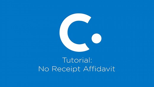 Concur Tutorial: No Receipt Affidavit