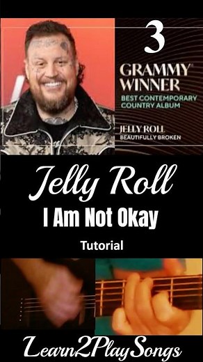 I Am Not Okay Grammy Jelly Roll #guitar