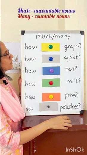 ✅ Much vs Many #EnglishGrammar