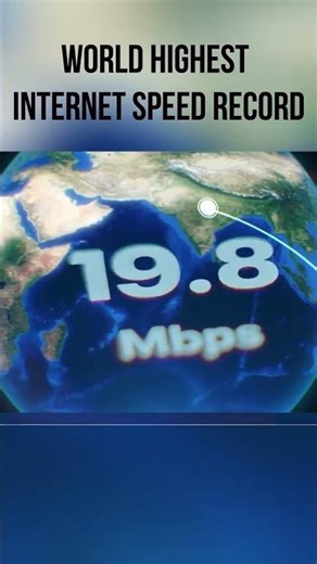 Worlds Fastest internet Speed ! 🤯