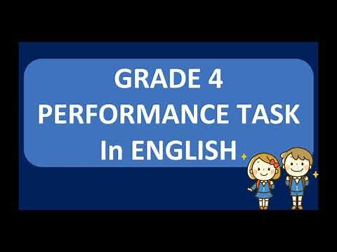 PERFORMANCE TASK 1-4 IN ENGLISH WITH SCORING RUBRICS | QUARTER 1