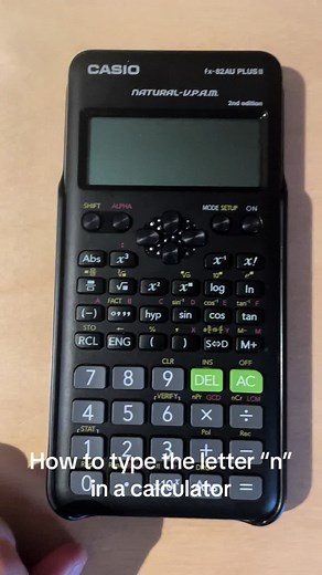 Calculator Trick Tutorial: How to Type the Letter “n”