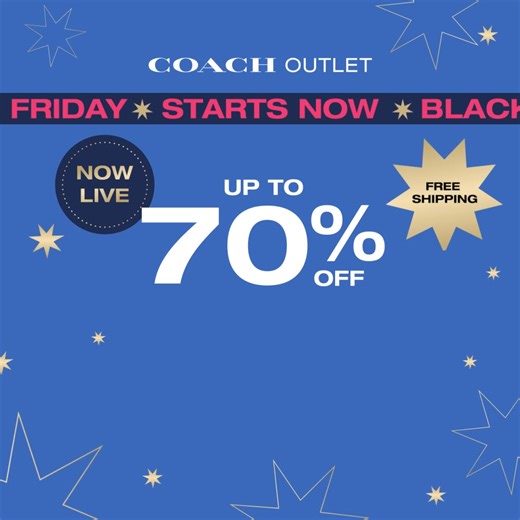 Hurry! Grab up to 70% off EXTRA 25% OFF in stores and online FREE shipping! | Coach