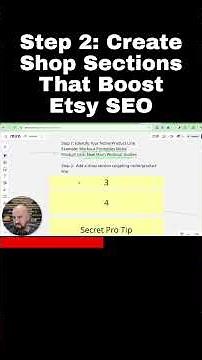 Step 2: Create Shop Sections That Boost Etsy SEO