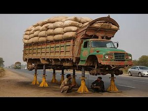 Emergency Repair By Pakistani Mechanic - Broken Truck Axle - ‪@mechanicalclub‬