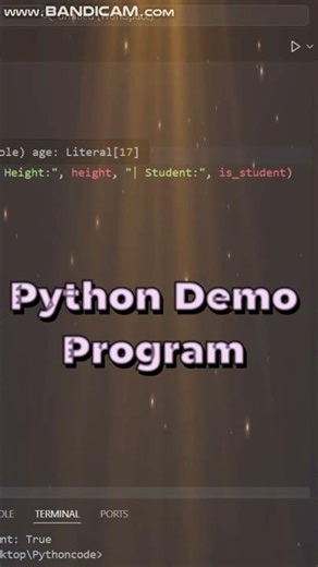 Python Fundamentals Demo Program |Hello Python World 🌎🐍✨