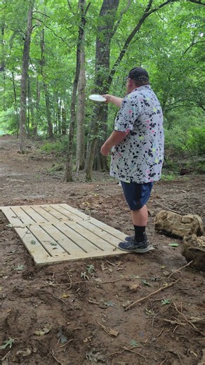 First Throw On The New Course 😂