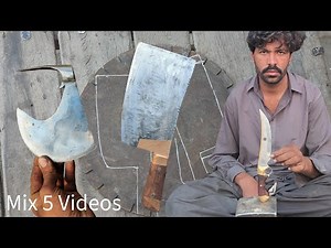 5 Amazing DIY Tools From Scrap Metal | Knife, Sickle & Axe Forging Projects