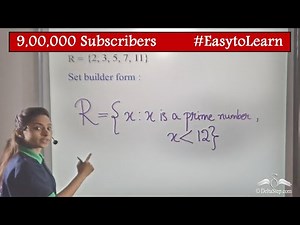 Set Builder Form | Sets | Class 6 | CBSE | NCERT | ICSE