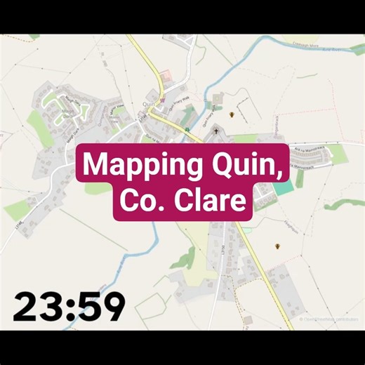 Mapping Quin #openstreetmap #opendata #countyclare