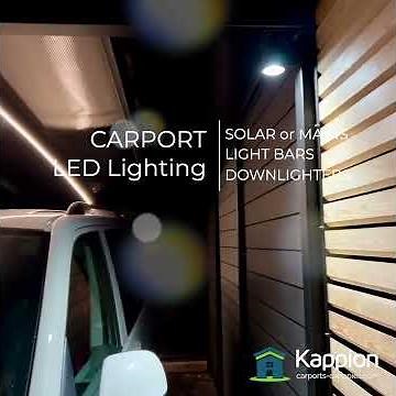 We have light! Carport & canopy enhancements