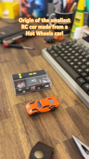 Origin of the smallest #rccar made from a #hotwheels car!