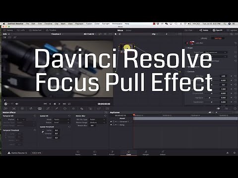 Davinci Resolve 15 - Focus Pull Effect