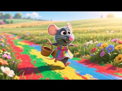 Baby Mouse’s Color Field 🐭🎨 Fun Color Song | Learn Colors with Baby Mouse