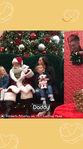 38K views · 2.7K reactions | Navy dad Chris surprised his kids with a little help from Santa  | Happily | Facebook