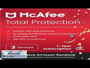 McAfee Total Protection 2024 3 Device Cybersecurity Software Includes Antivirus Review