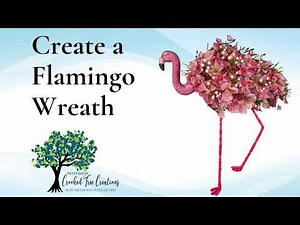Learn How to Make a Flamingo Wreath with items from Dollar Tree