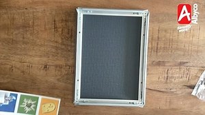 Albyco - A5 Klapprahmen, Klickrahmen, Wechselrahmen, Easy-Click-System - Fotorahmen, Frame, A5 Format - 14,8x21 cm - Profilbreite 20 mm - Aluminium - Entspiegelter Schutzscheibe, Befestigungsmaterial