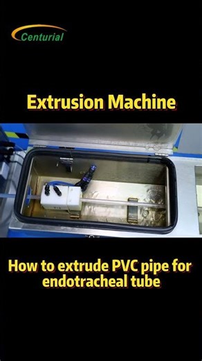 How to extrude the PVC pipe for endotracheal tube#Shorts#Extrusion machine#endotracheal tube#factory