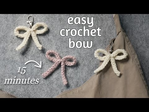 Easy Crochet Bow Tutorial for Beginners
