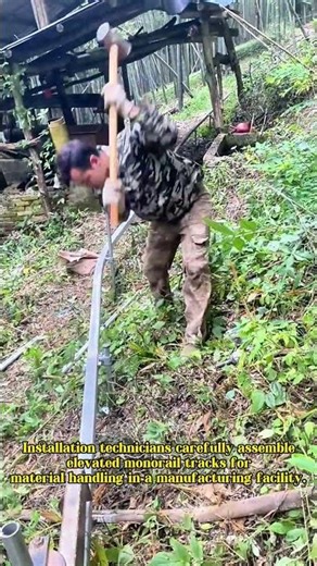 Monorail Track Installation: Industrial Transport System