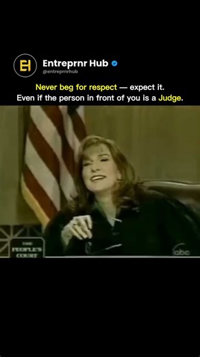 Entreprnrhub on Instagram: "Respect isn’t something you ask for — you earn it. 💪 Whether it’s a boss, a teacher, or even a judge, your confidence, actions, and mindset decide how people treat you. Stand tall, speak with purpose, and never shrink yourself for anyone. What’s your rule for earning respect? Comment below 👇 Follow @Entreprnrhub for more mindset tips and success habits every day. 🚀 #MindsetMatters #RespectYourself #ConfidenceTips #SuccessMindset #LifeRules"