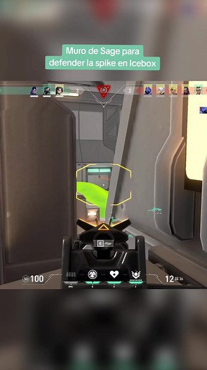 Valorant Clips | Icebox Sage Wall to Defend Spike | Gaming Videos