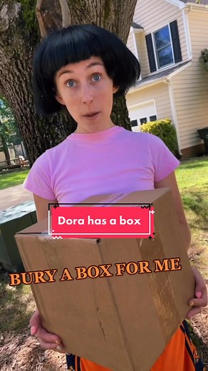Dora buries a box @oxbrandi #fyp #dora #parody #tiktokhalloween