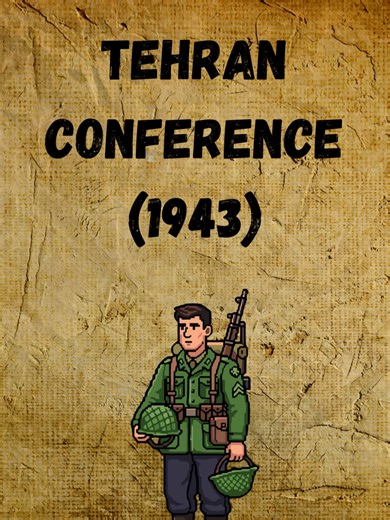 The Tehran Conference was a strategy meeting of the Allies of World War II, held between Joseph Stalin, Franklin D. Roosevelt, and Winston Churchill from 28 November to 1 December 1943. #fyp #history #shorts #viral #quickhistory #learn #educational #foryou