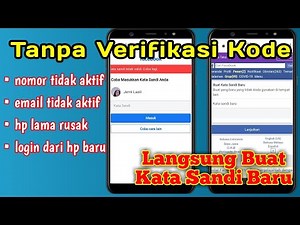 Cara Mengembalikan Akun Facebook Lupa Kata Sandi Terbaru..!!