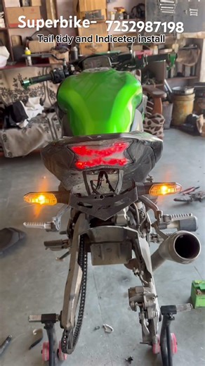 Kawasaki z900 tail tidy and Indiceter install front rear brack pad change superbike work Dehradun