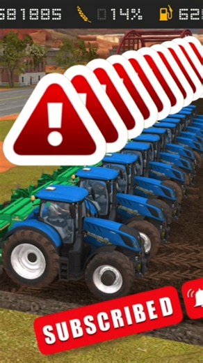Sowing With Multiple New Holland Tractors #fs18 #newshorts #varalshorts #tendingvideo #shortvideo
