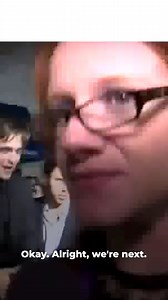 When it was the reporter's turn to interview Robert Pattinson, she ended up crying, and this was his reaction. | Icons