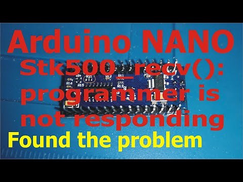 Arduino NANO stk500_recv(): programmer is not responding error