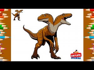 How to Draw Two Headed Raptor | Jurassic World Rebirth