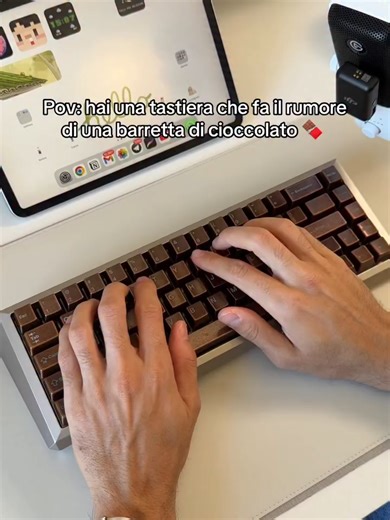 I need this chocolate keyboard #awekeys#mechanicalkeyboards #wooting60he #typingasmr