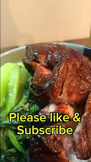 🔥Homemade Char Siu Pork with Jasmine Rice & Garlic Bok Choy | Easy Asian Comfort Food #cooking #fyp