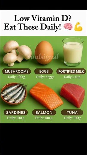 Eat These 6 Foods to Boost Vitamin D Like Never Before! 💪 #healthtips