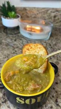 Crockpot split pea soup ￼