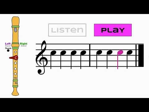 Practice C on the recorder