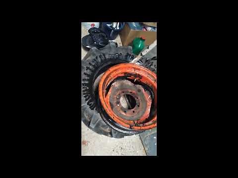 Fix Thorns in Tractor Tire Cracked Rim
