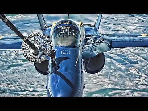 Navy Blue Angels F/A-18 Hornets Inflight Refueling (2019)