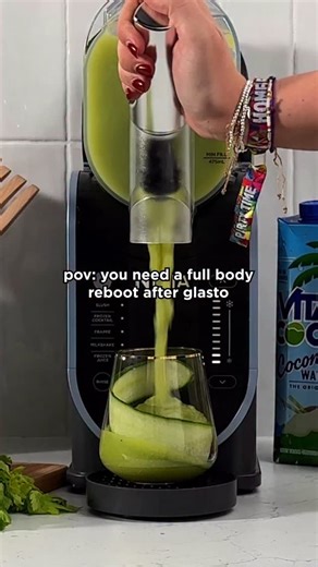 Glasto: incredible. Today’s vibe? Less so. Here’s the perfect Slushi for that post-festival hangover cure AND for this insane heatwave. Stay hydrated folks 🧊✨ #glasto #greensmoothie #slushie #ukheatwave | Ninja Kitchen UK