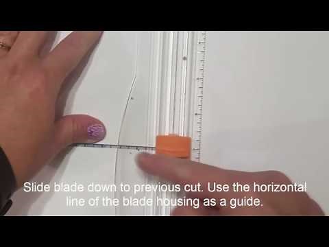 Cutting 5" x 7" mats from a 12"x 12" piece of paper