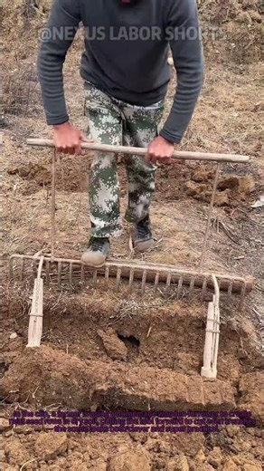 Clever DIY Tool! Make Perfect Seed Furrows Without Machines 🛠️ #GardenHacks