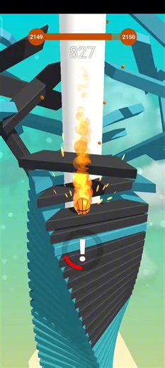 999999 SPEED 😱 | Stack Ball 3D Part 29 🔥🏀 #stackball#shorts#gaming