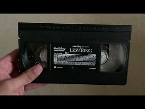 The Lion King 1995 VHS