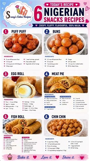 6 Commercial Nigerian Snacks Recipes